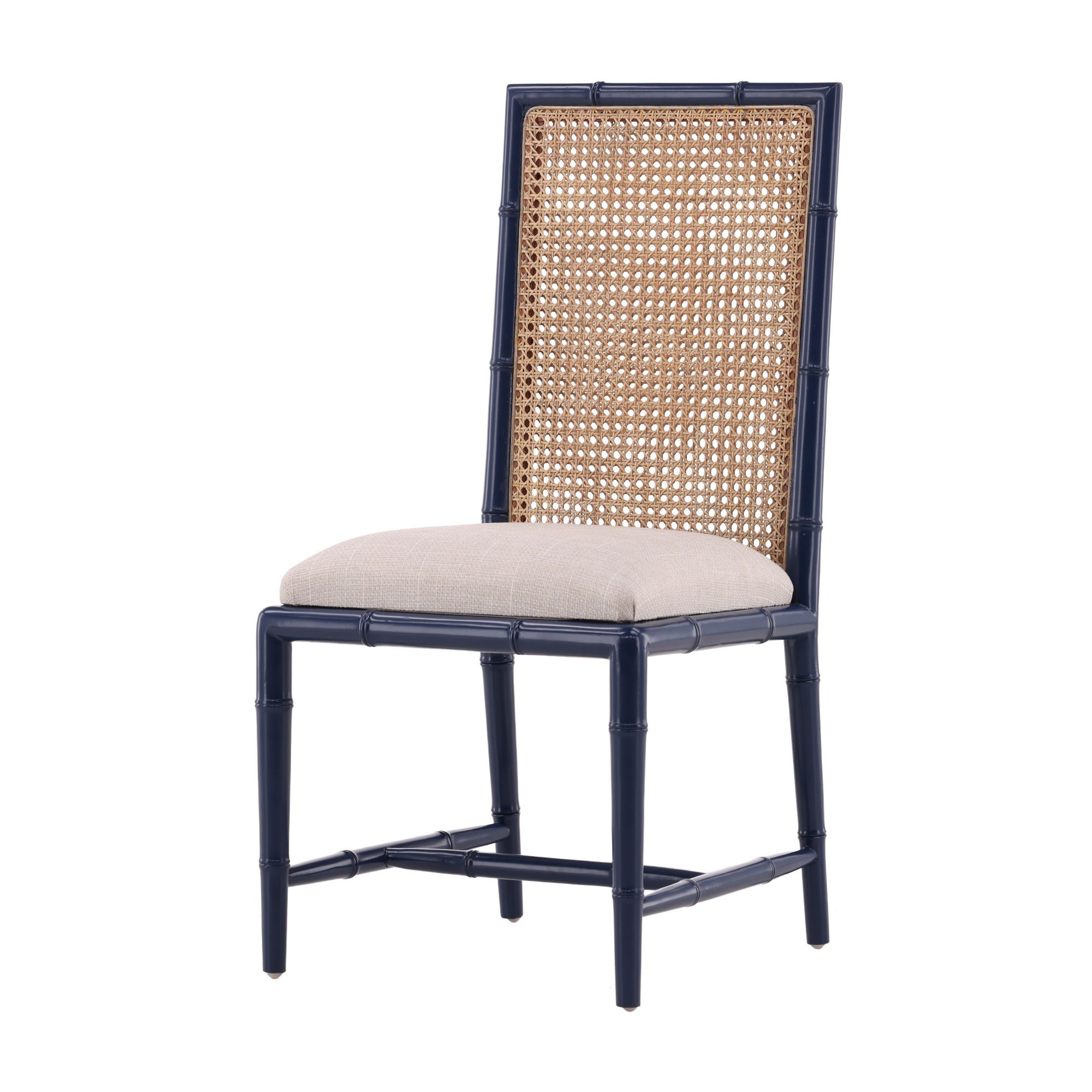 Casablanca - Side Chair - Blue / Light Brown