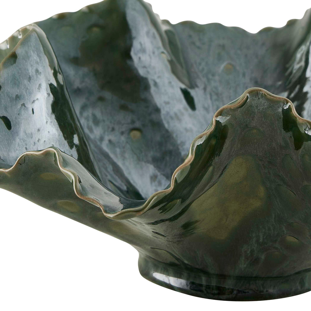 Verdant Bloom - Outdoor Bowl - Emerald Green