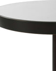 Odesa - Marble Accent Table - Black / White