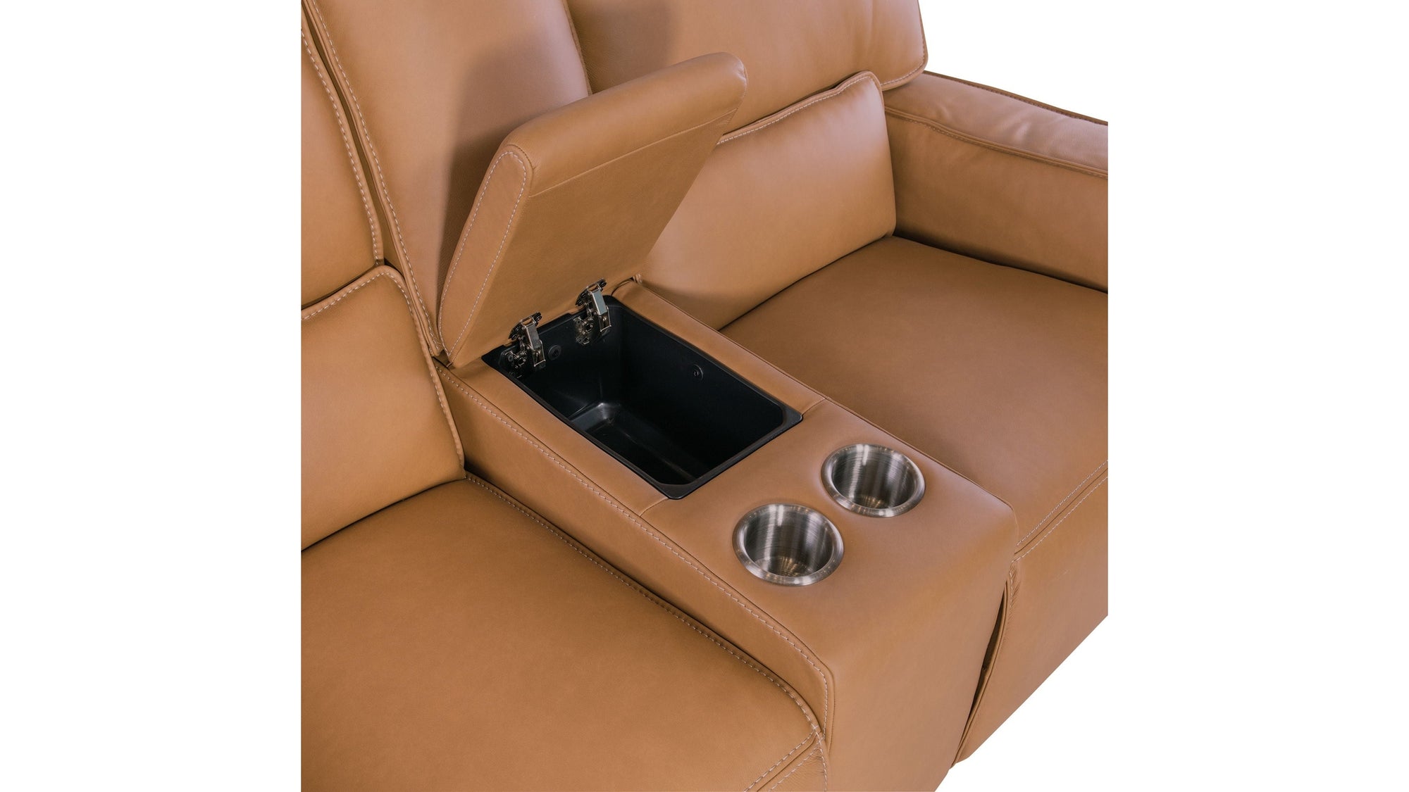 MS - Miles Zero Gravity Console Loveseat With Power Recline &amp; Power Headrest