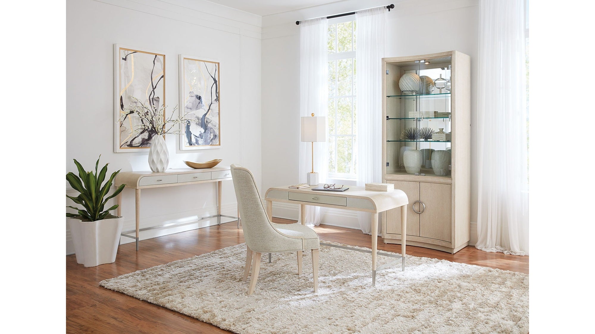 Nouveau Chic - Rectangle Wood Dining Table With 1-22" Leaf - Light Brown