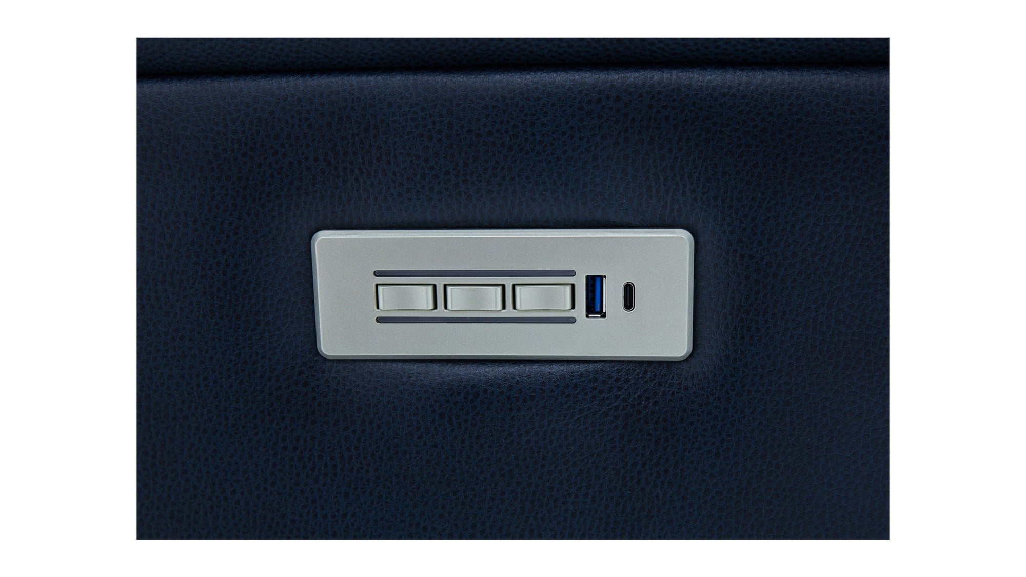 View - Power Reclining Loveseat With Console, Power Headrest &amp; Lumbar