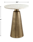 Midsummer - Accent Table - Antique Brass