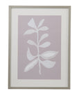 Fresh Leaves II Framed Print - Gray