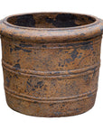 Weathered Relic - Rustic Outdoor Planter - Black / Brown