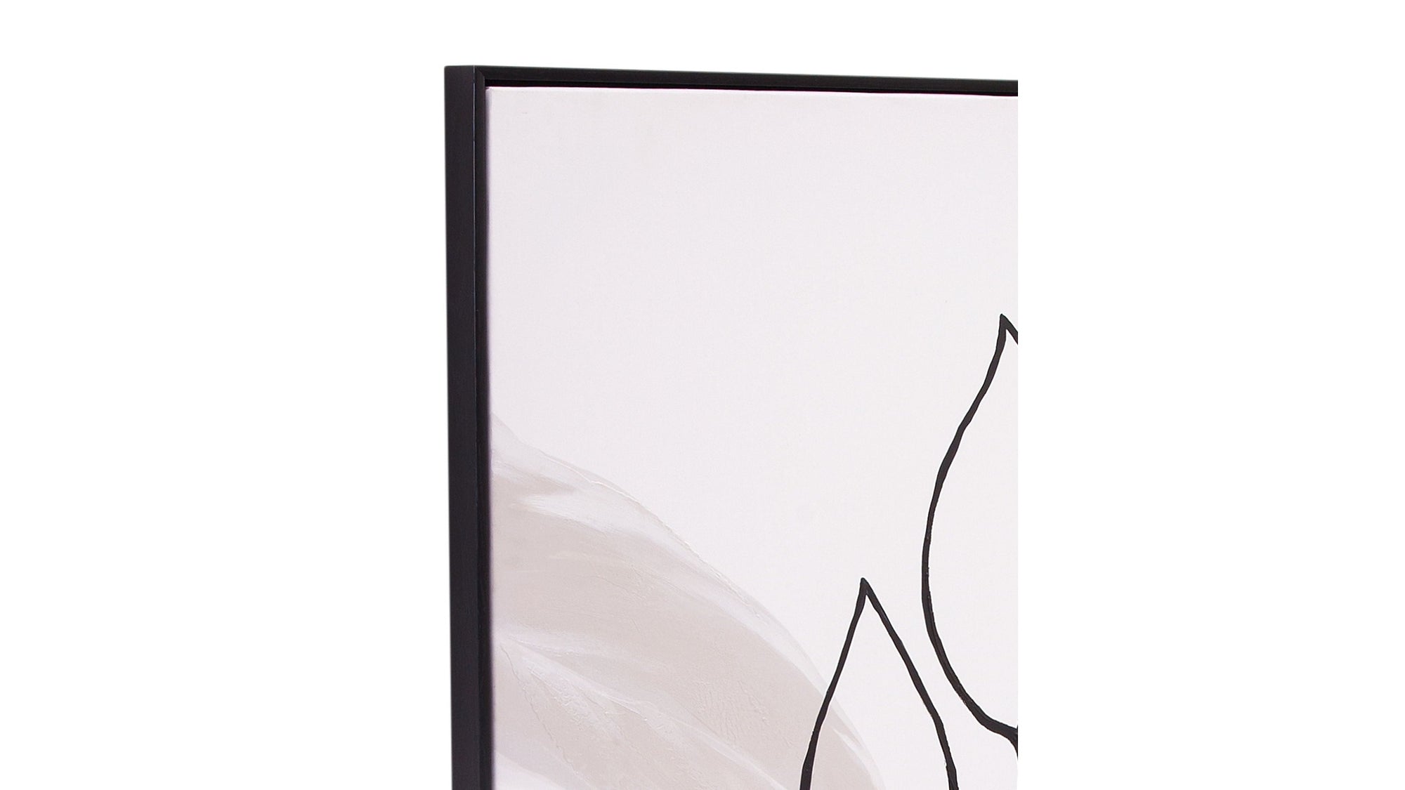 Harmony II Canvas Art - White / Black