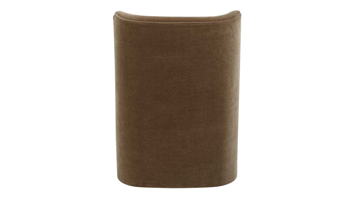 Outlook - Modern Velvet Dining Chair - Brown