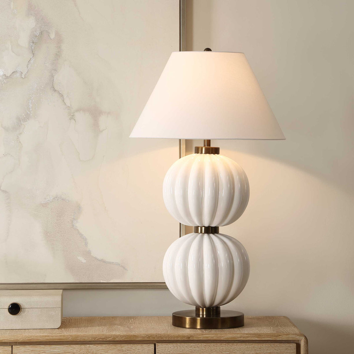 Irena - Sphere Table Lamp - White