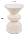 Lyford - Modern Accent Table - White