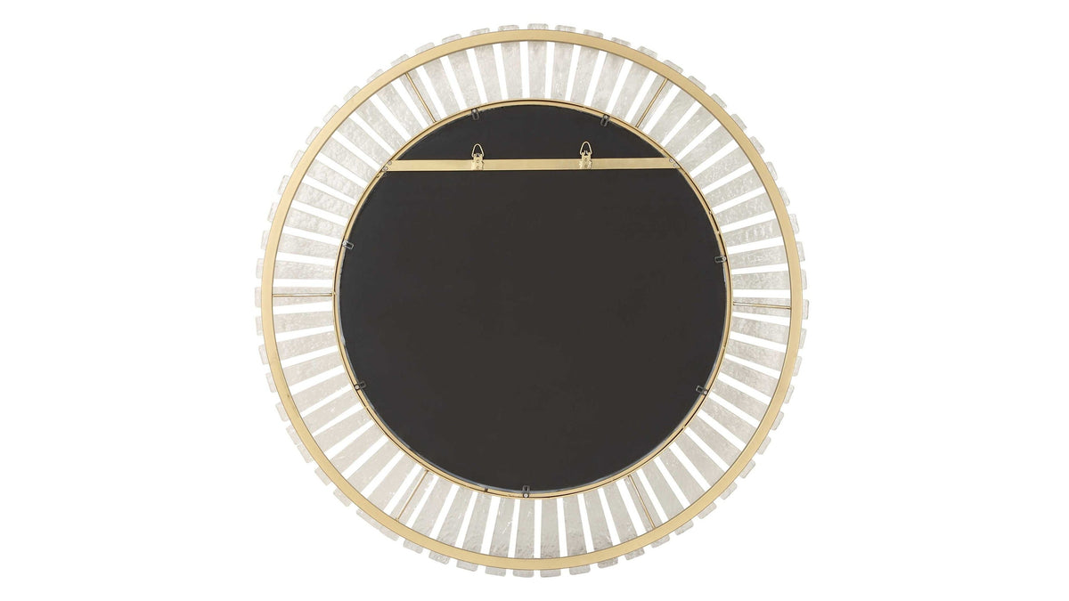 Denali - Textured Glass Round Mirror