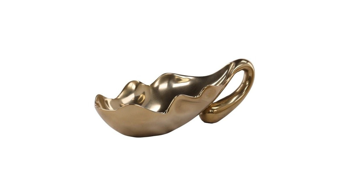 Elongated Bowl Set Set of 2 - Bronze / Gold