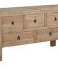 Old Pine - 5-Drawer Buffet - Light Brown