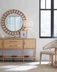 Retreat - Pole Rattan Accent Mirror