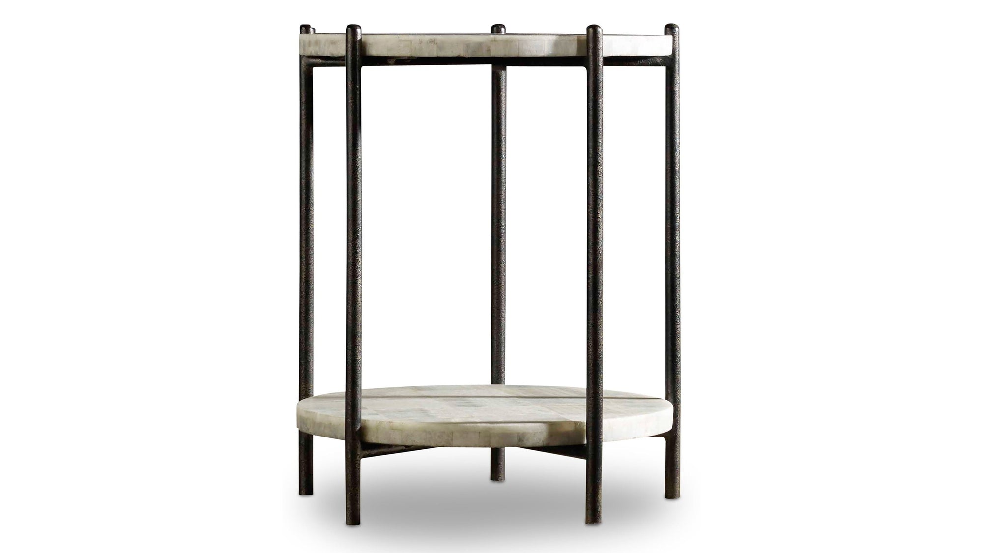 Melange - Blythe Accent Table - Black / Beige