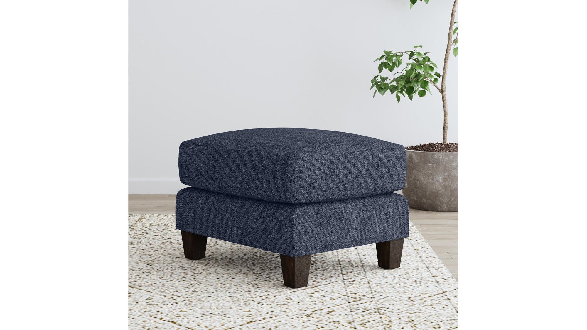 Drew - Fabric Ottoman
