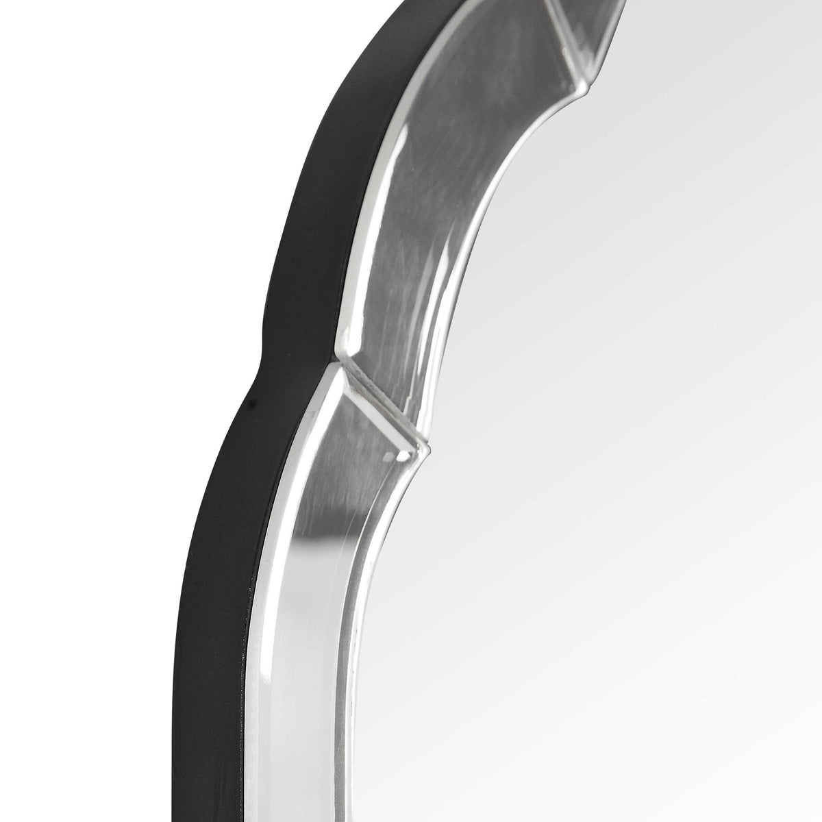 Brayden - Frameless Arched Mirror - Silver