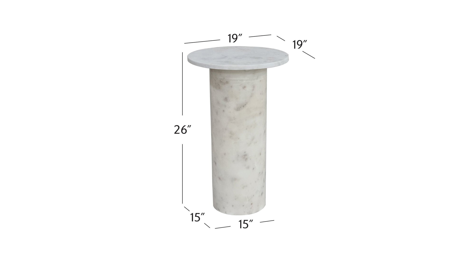 Claude - Accent Table - White