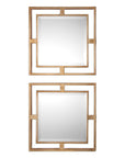 Allick - Square Mirrors Set of 2 - Gold