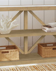 Holden - Console Table - Rustic Blonde