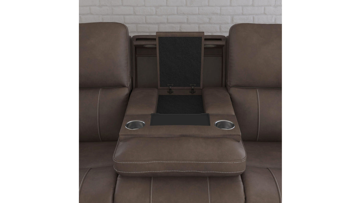 Carter - Power Reclining Sofa With Console &amp; Power Headrests &amp; Lumbar