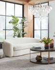 Capra - Art Deco White Sofa