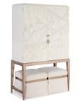 Melange - Dream Weaver Pouf - White
