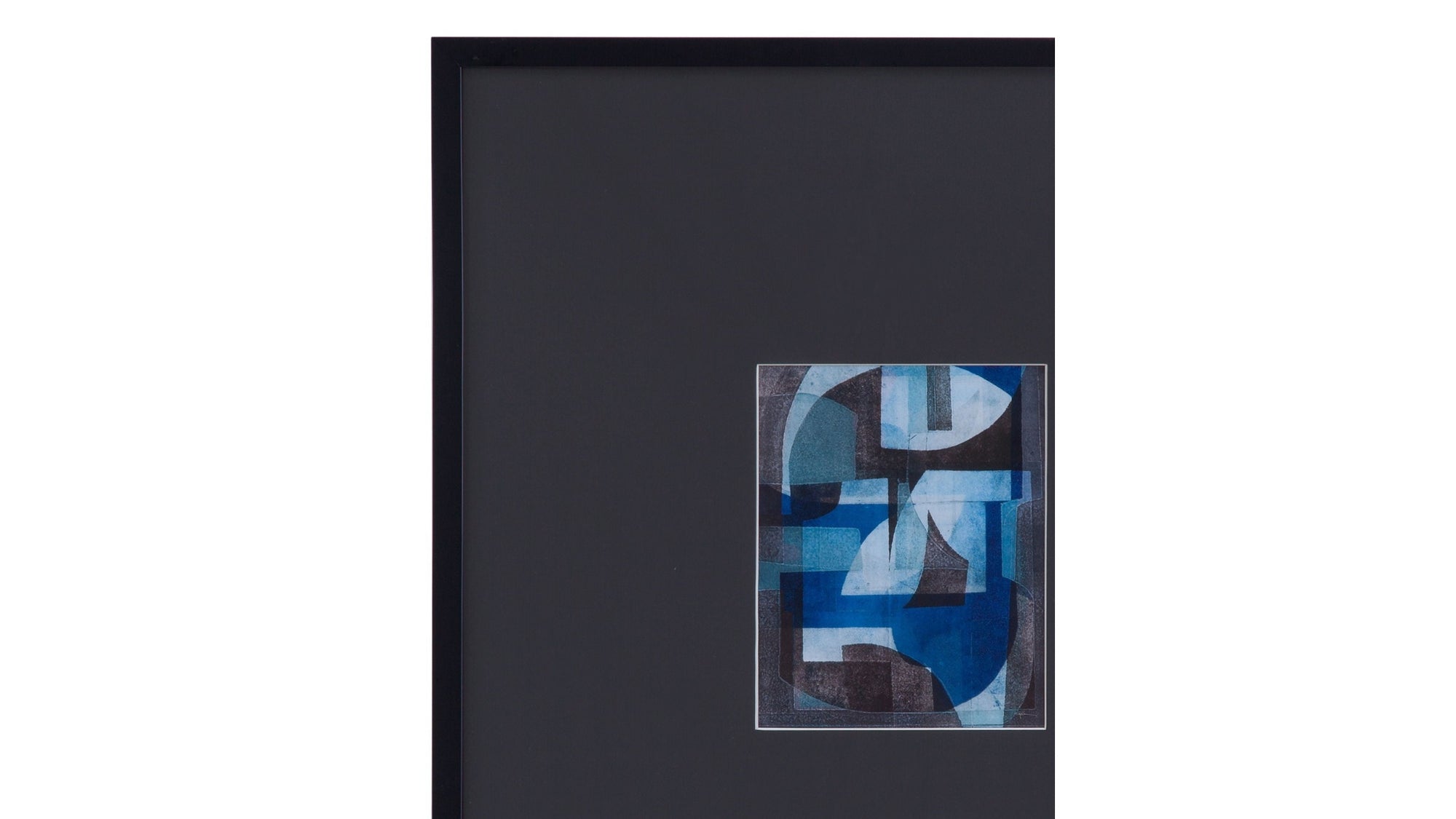 Leo II Framed Print - Black / Blue