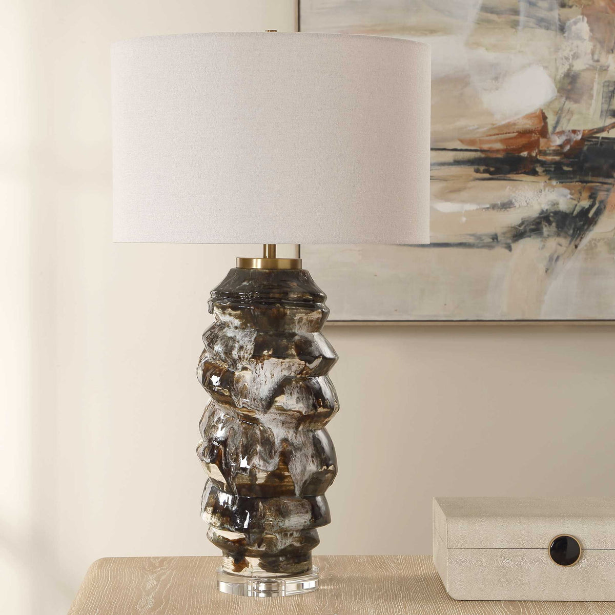 Cuoco - Table Lamp - Mottled Brown