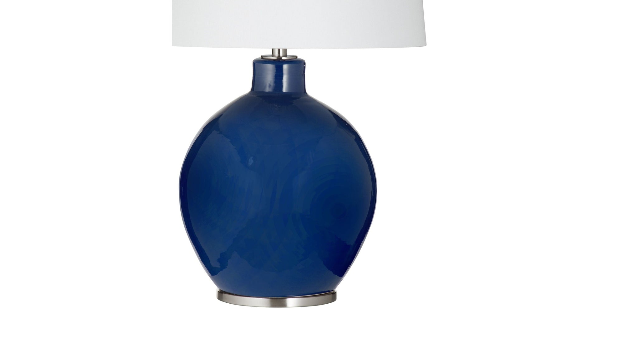 Navy Sphere Table Lamp - Navy