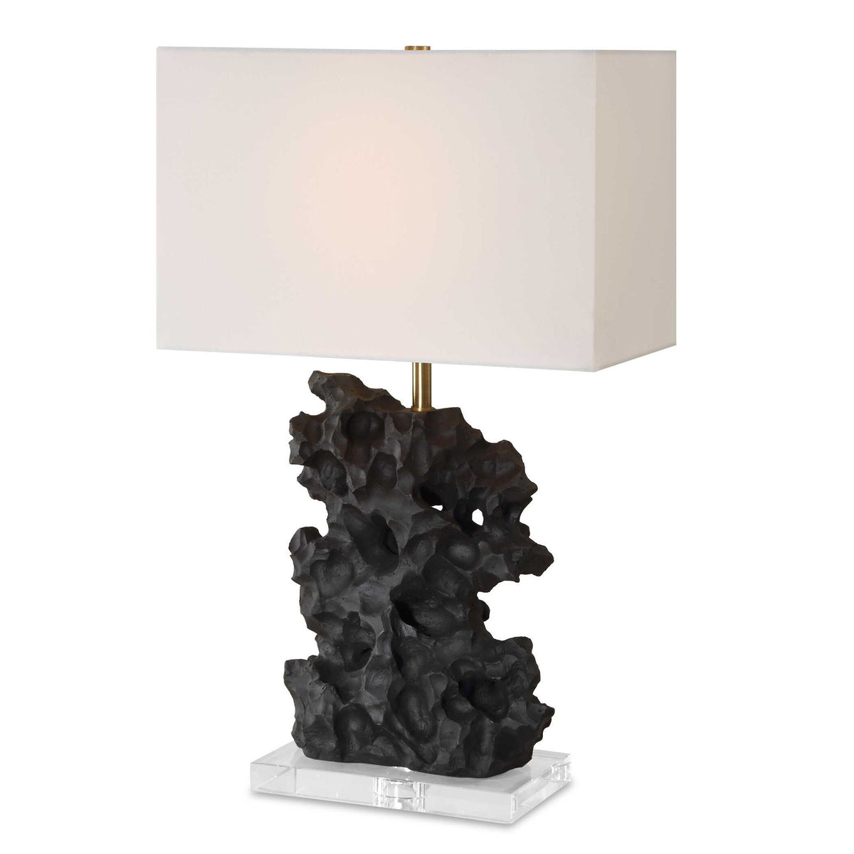 Basalt - Black Stone Table Lamp