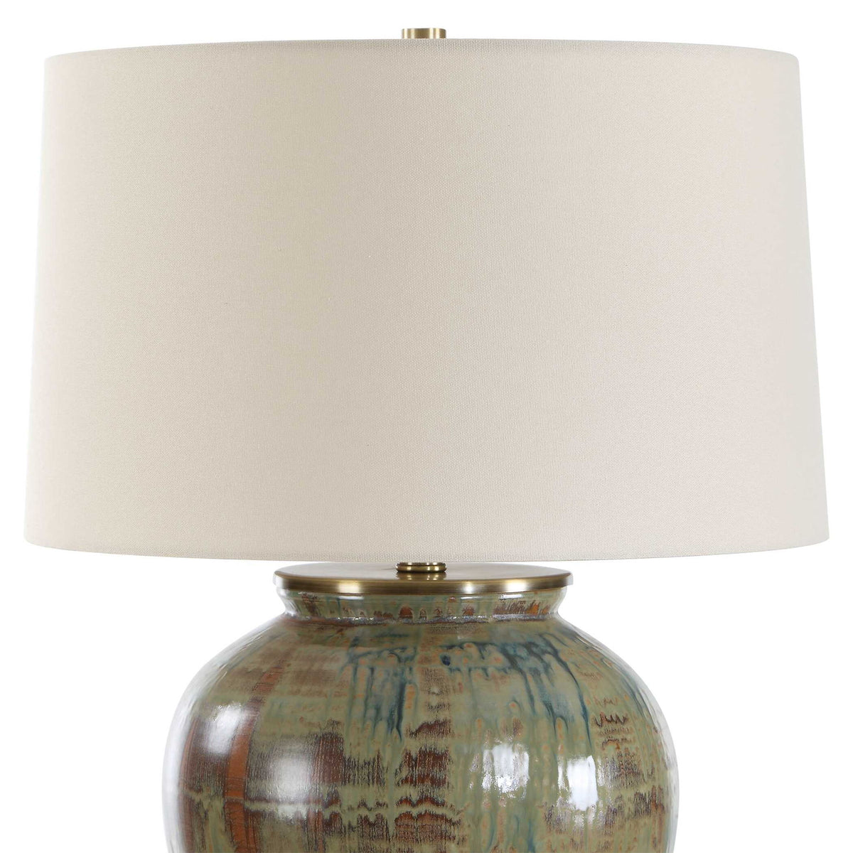 Olisa - Table Lamp - Brown Green