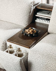 MS - Anaheim Seven-Piece Power Sectional - White