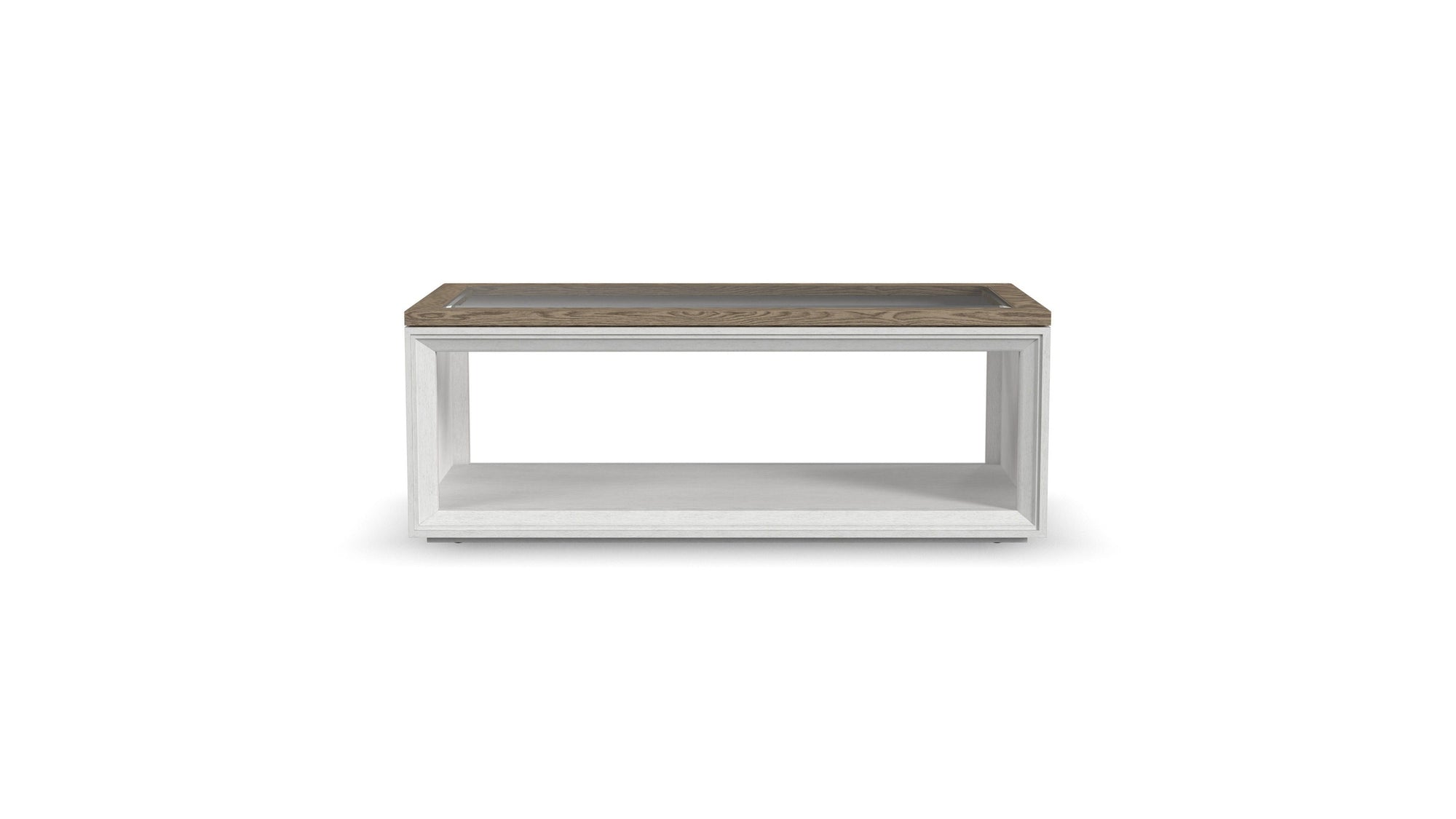 Melody - Rectangular Coffee Table With Casters - White