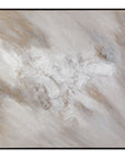 Subtle Relief Framed Canvas - Gray