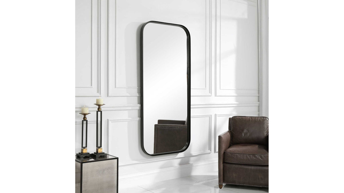 Concord - Tall Iron Mirror - Black