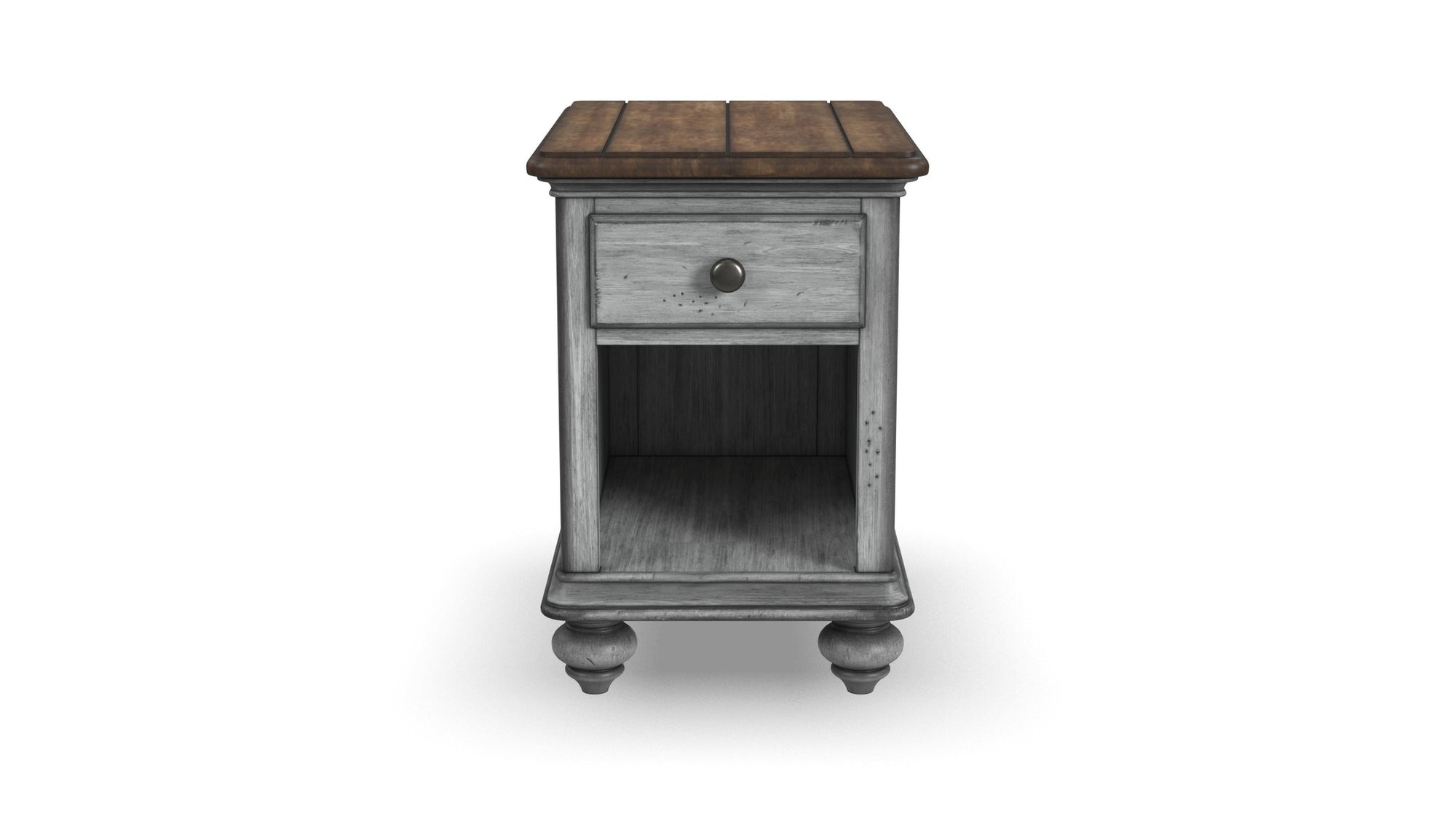Plymouth - Chairside Table - Gray