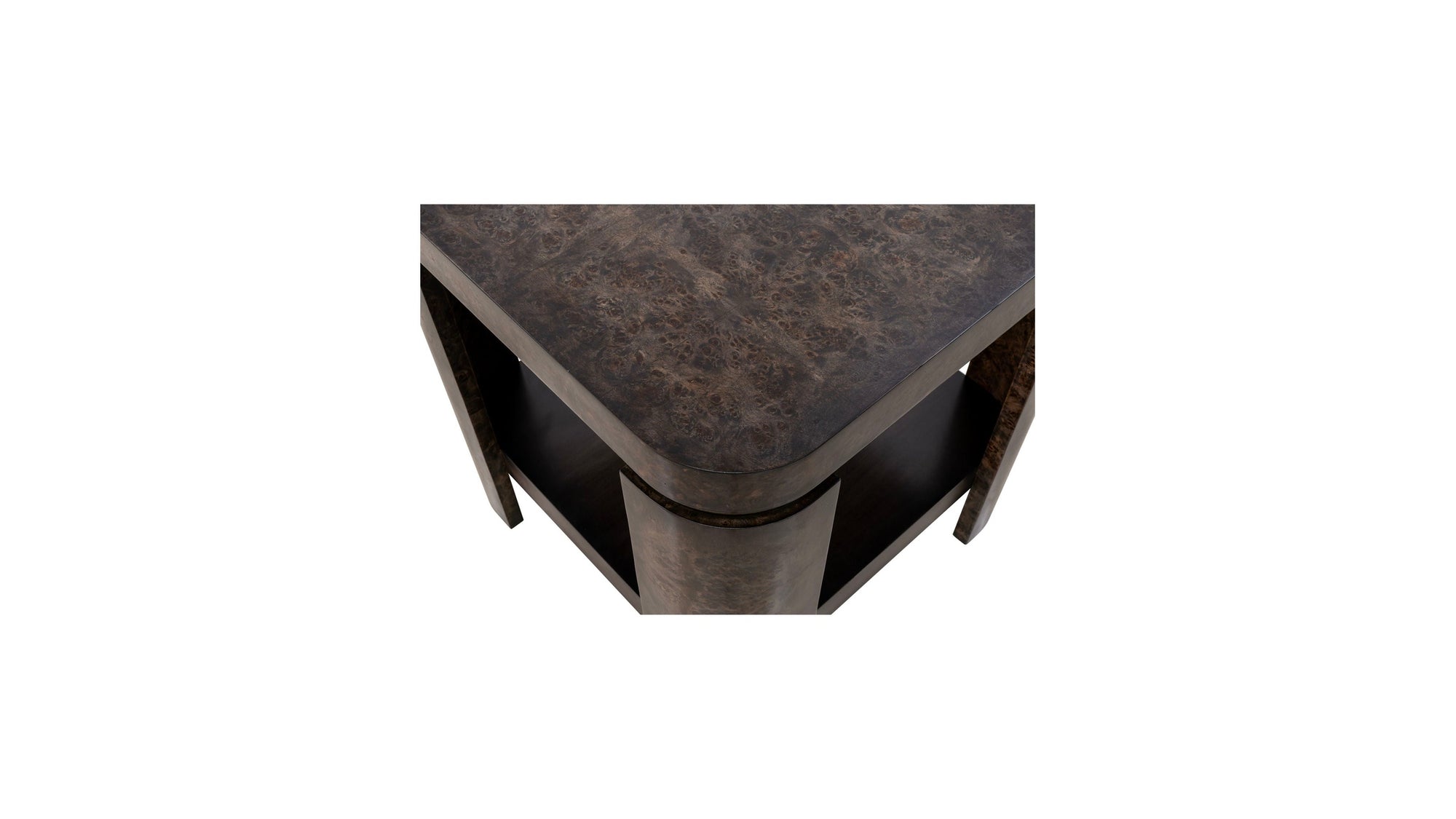 Langford - End Table - Ebony Mappa Burl