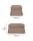 Lottie - Ottoman With Skirt Trim