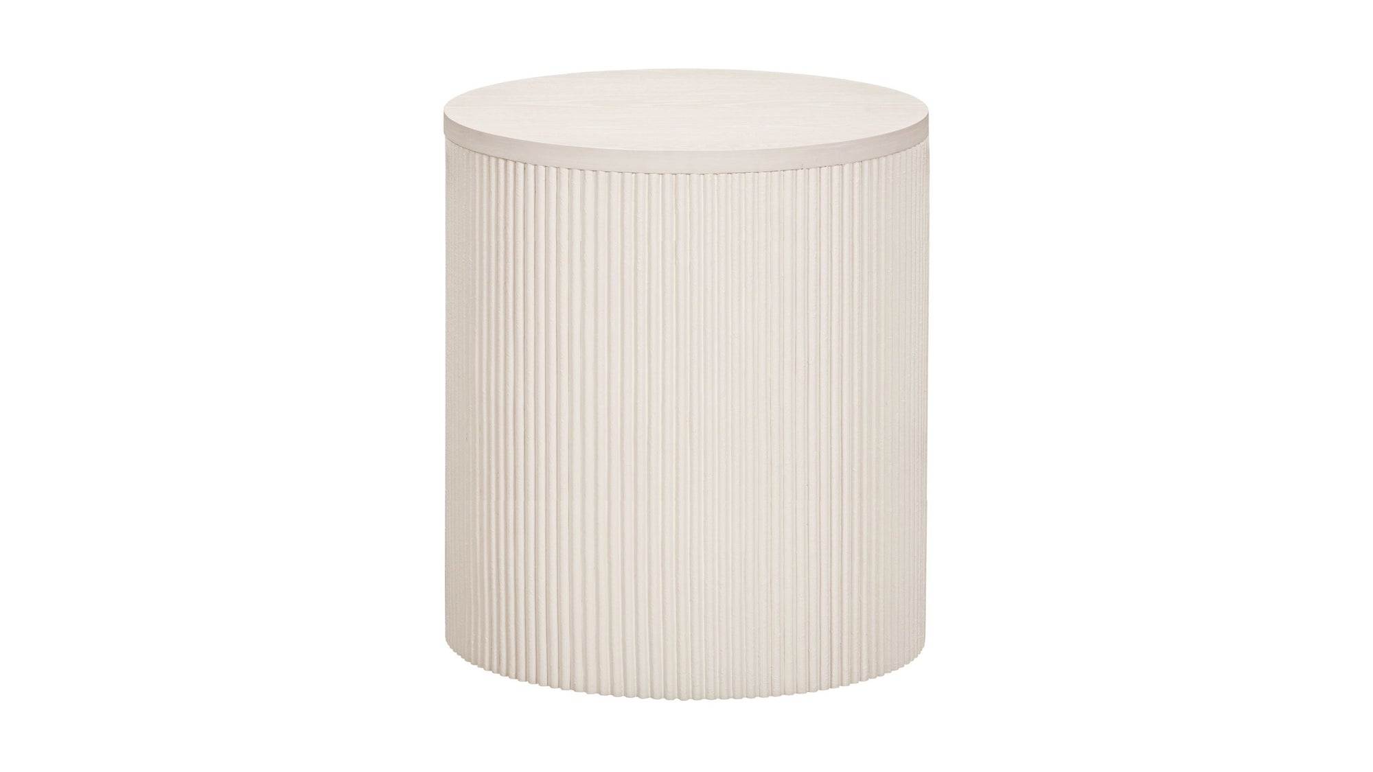 Lena - End Table - Washed White Oak