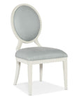 Serenity - Martinique Side Chair Set of 2 - White / Pearl Silver