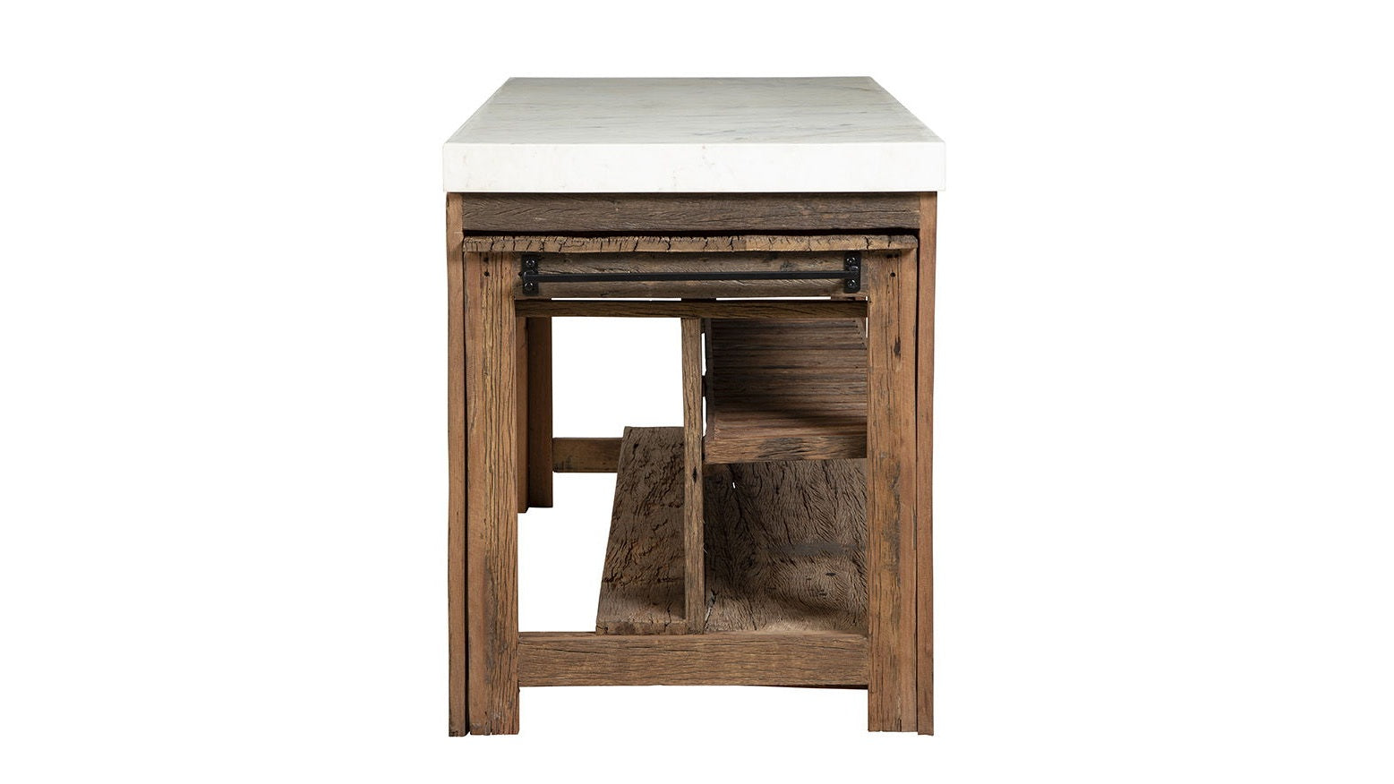 Rustic Marble Island - Light Brown