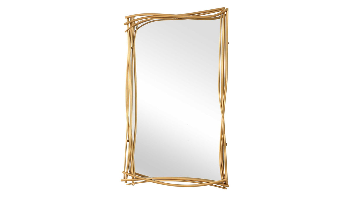 Curved Branches - Mirror - Gold