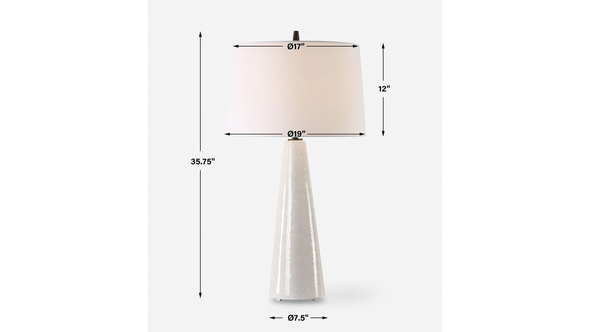 Loire - Ivory Glaze Table Lamp