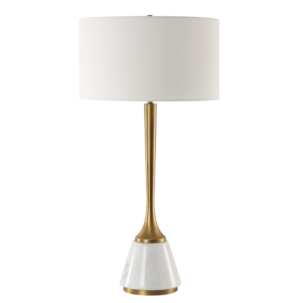 Avola - White Marble Table Lamp