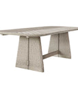 Harbor - Herringbone Indoor-Outdoor Dining Table - Brown