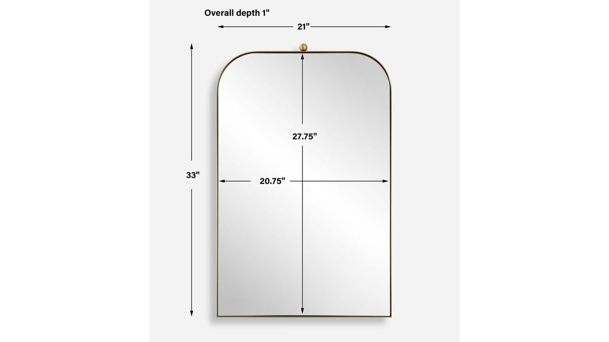 Cassidy - Brass Arch Mirror