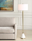 Curran - Tapered Metal Floor Lamp - White