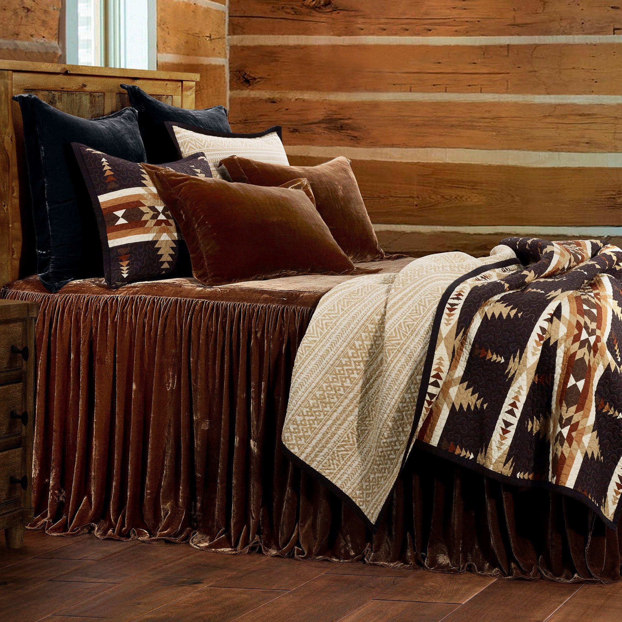 Yosemite - Full/Queen Reversible Quilt Set (Set of 3) - Multi Color