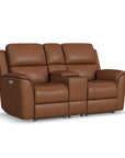 Henry - Power Reclining Loveseat With Console & Power Headrests & Lumbar