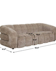 Modella - Upholstered Chenille Sofa - Brown